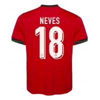 Camiseta Portugal Ruben Neves #18 Primera Equipación Eurocopa 2024 manga corta